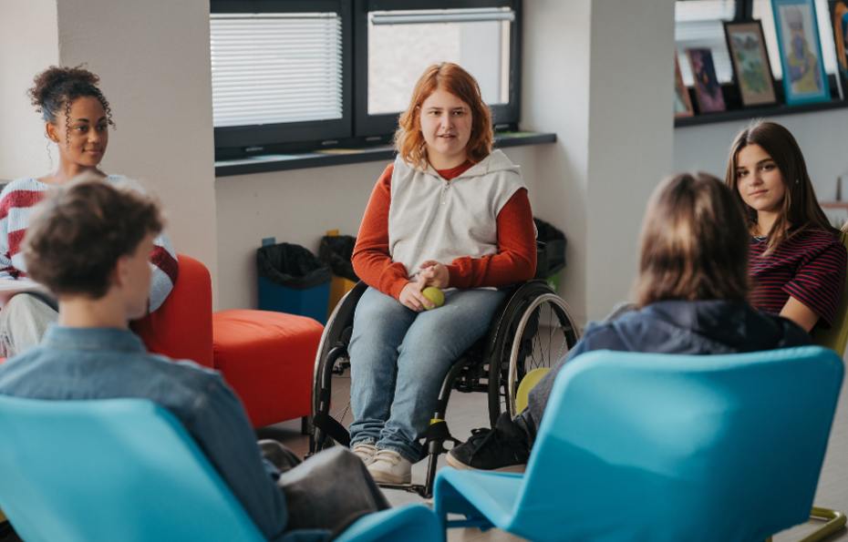 Therapist working with child in educational activity